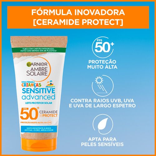 Protetor Solar Garnier Ambre Solaire Sensitive Advanced Kids